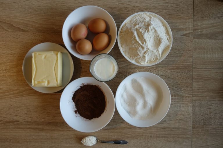 Ciasto murzynek - składniki