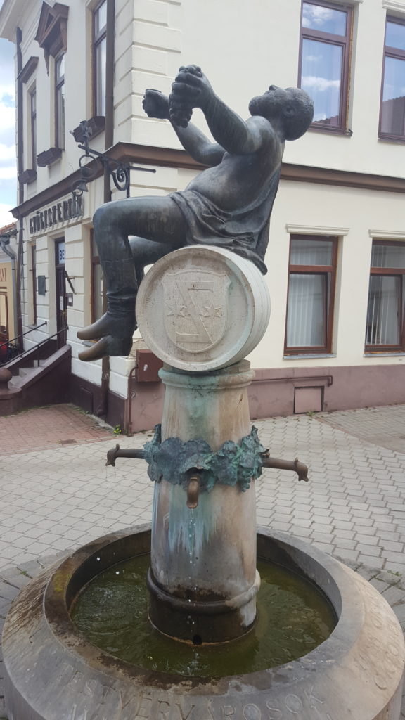 Posąg Bachusa - Tokaj