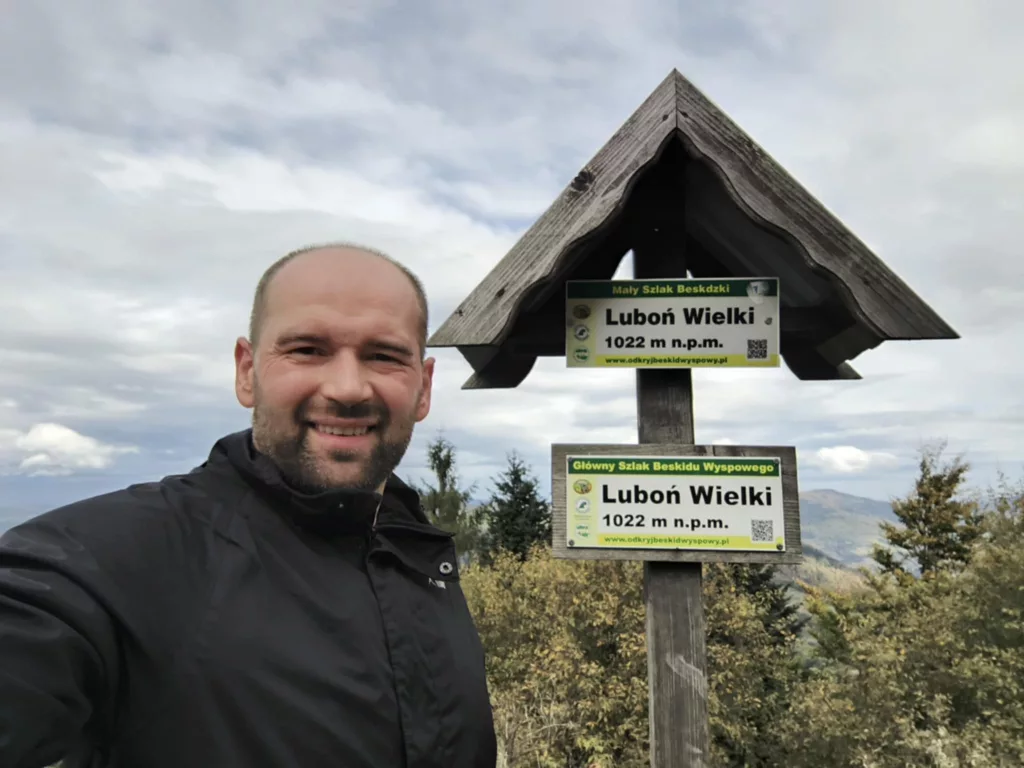 Luboń Wielkie tabliczka szczytowa