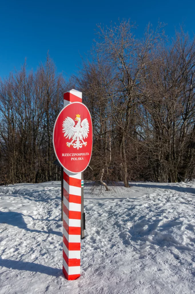 Granica polsko - czeska na Wielkiej Czantorii